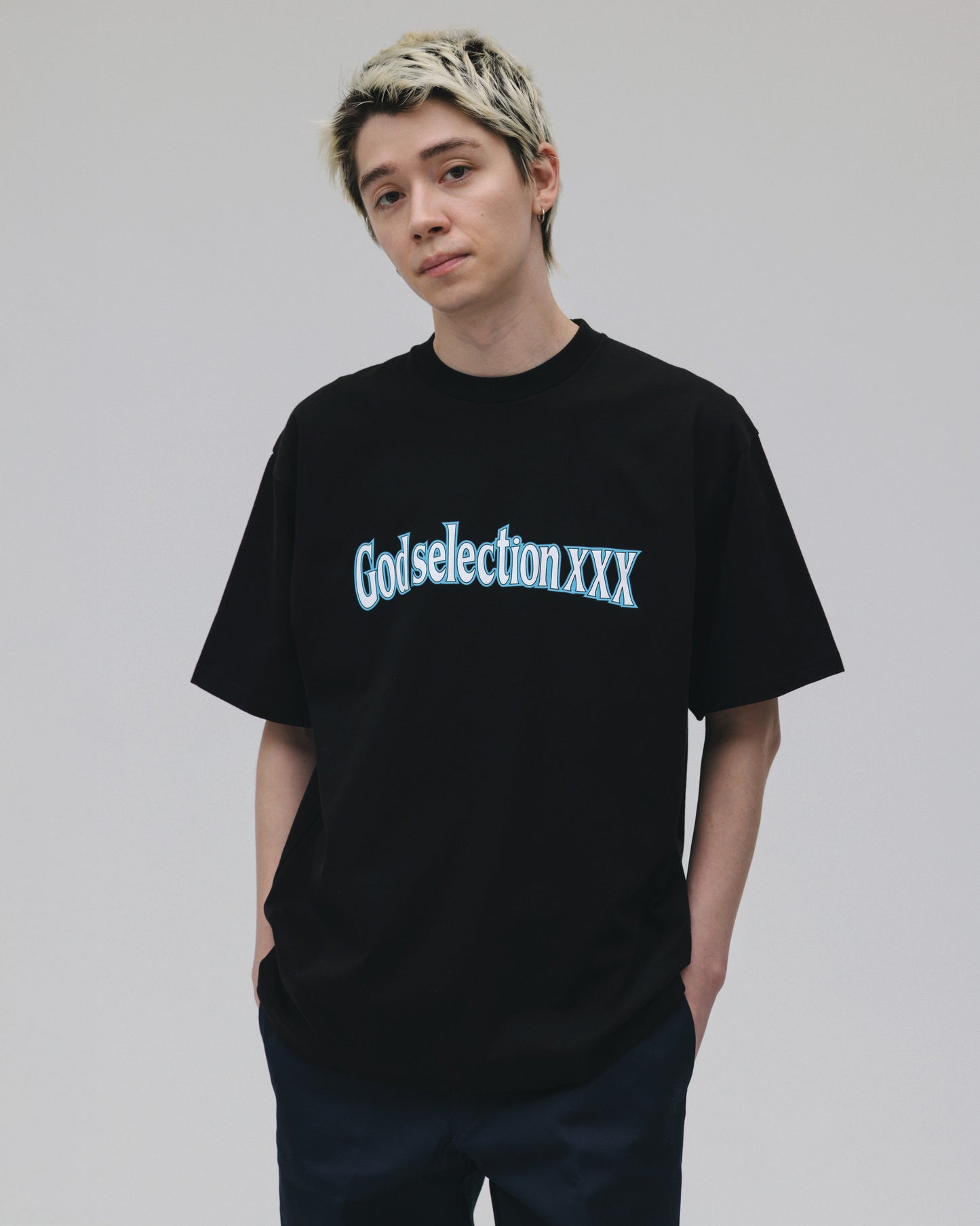 XXX Blue Outline Logo Tee