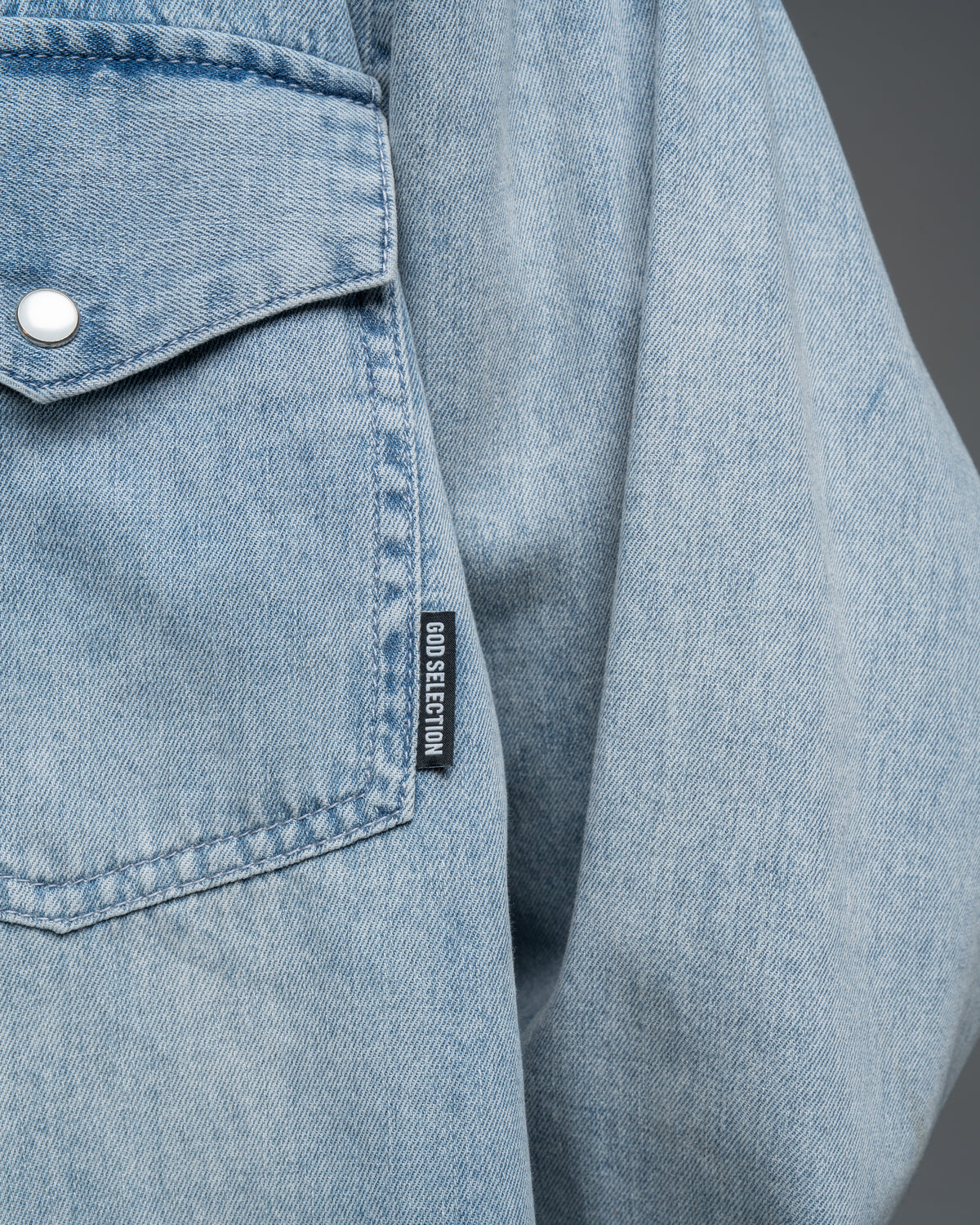Vintage like Washed Denim Shirt