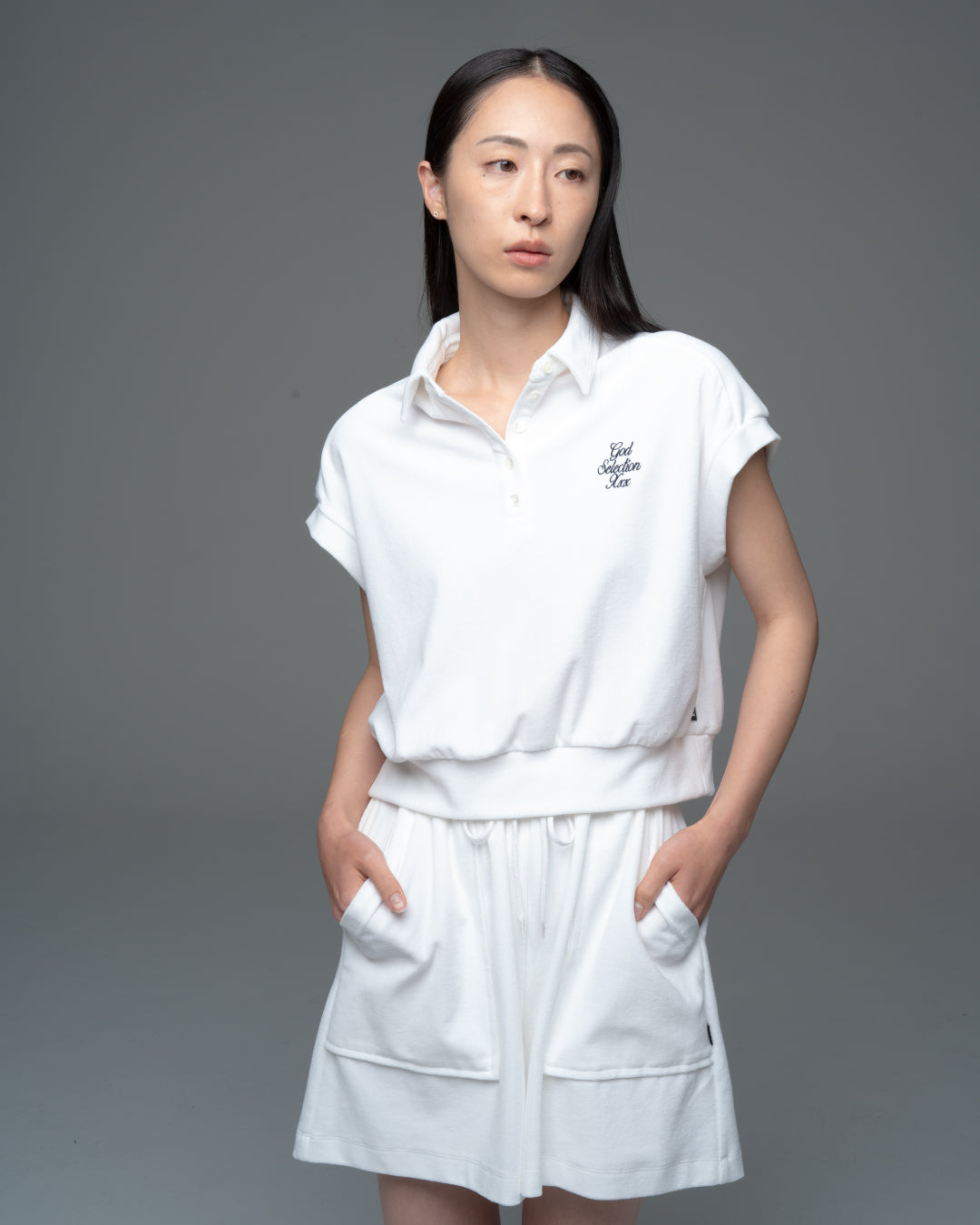 Script Logo Pile Polo Shirt