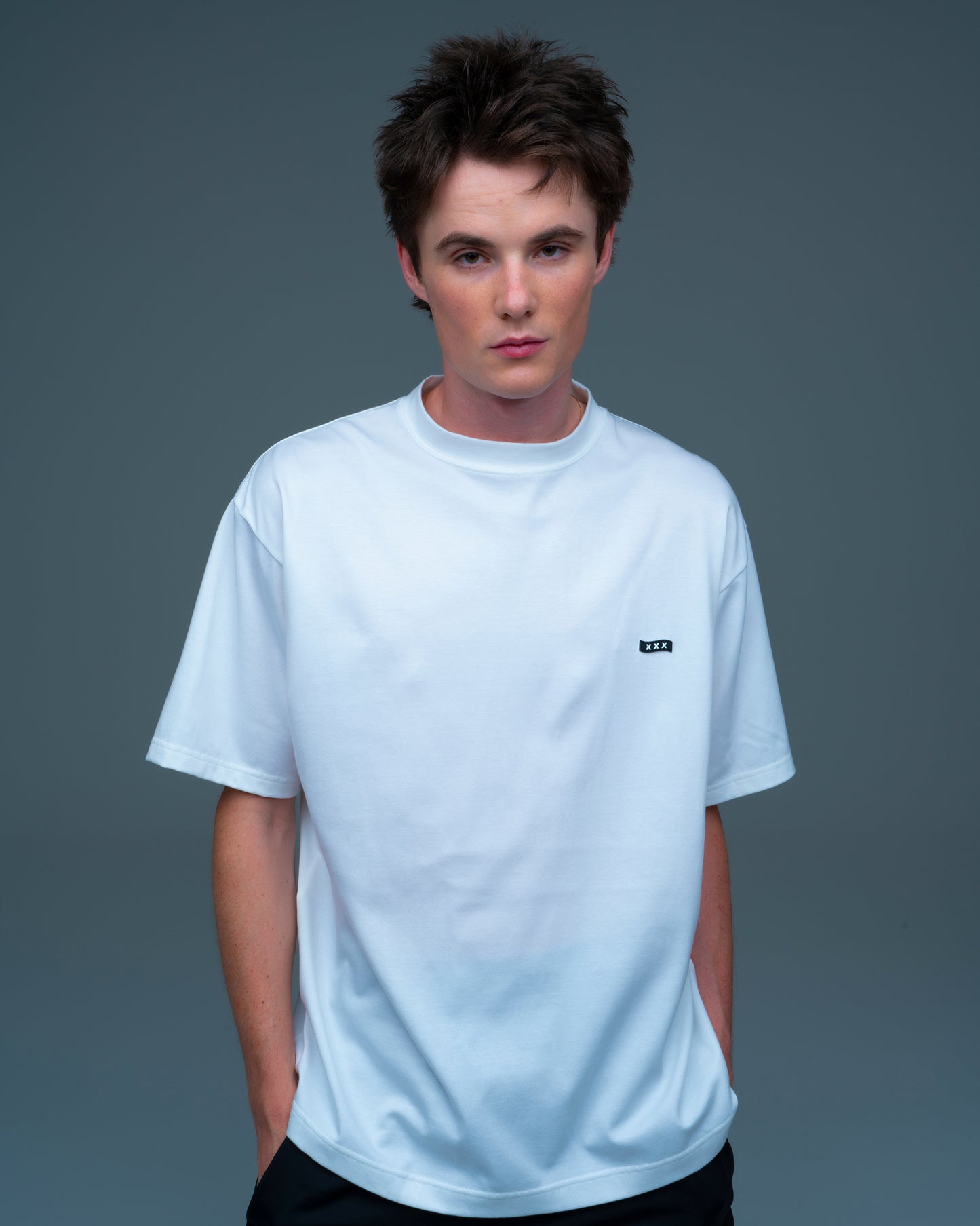 Mini Box Logo Mock Neck Tee