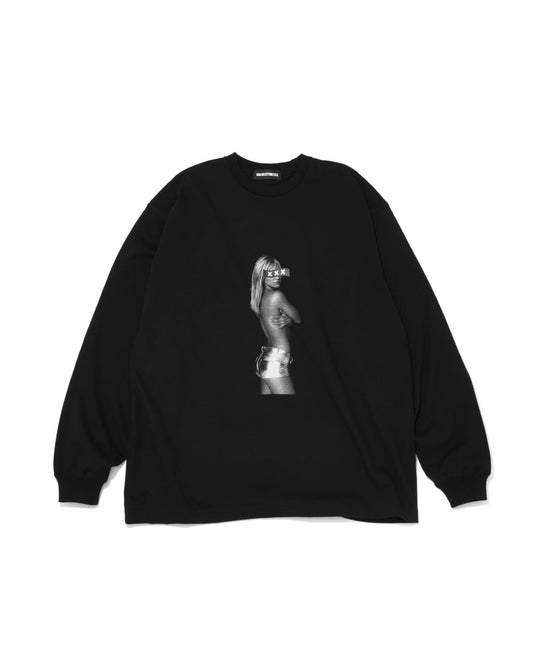 Monotone Woman Photo Long Sleeve Tee