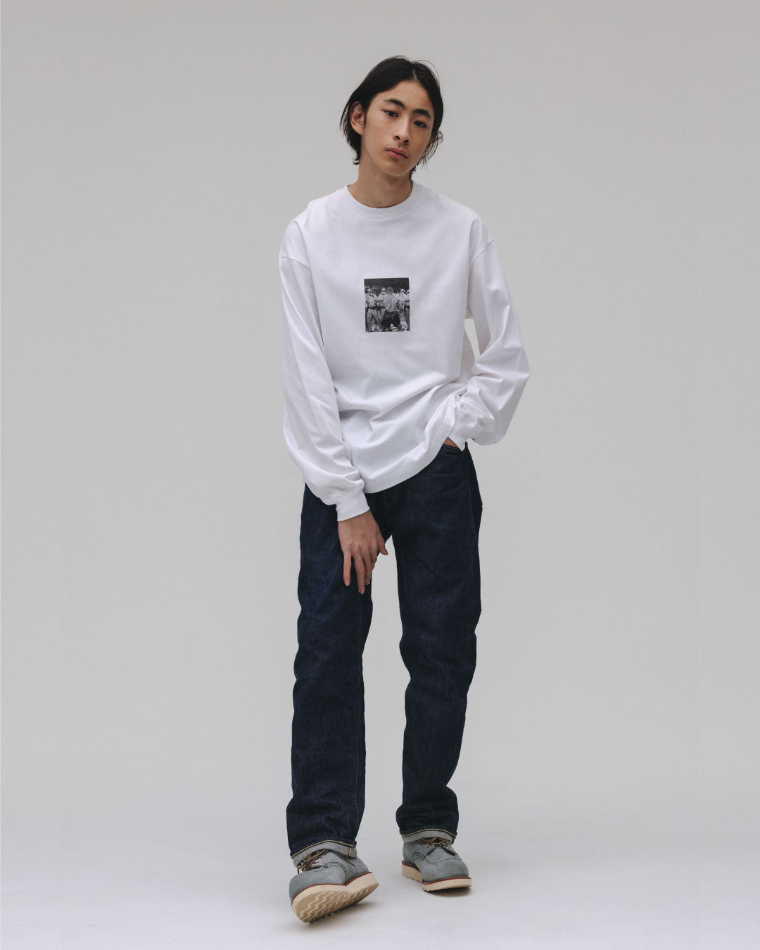 Boxer Photo Long Sleeve Tee