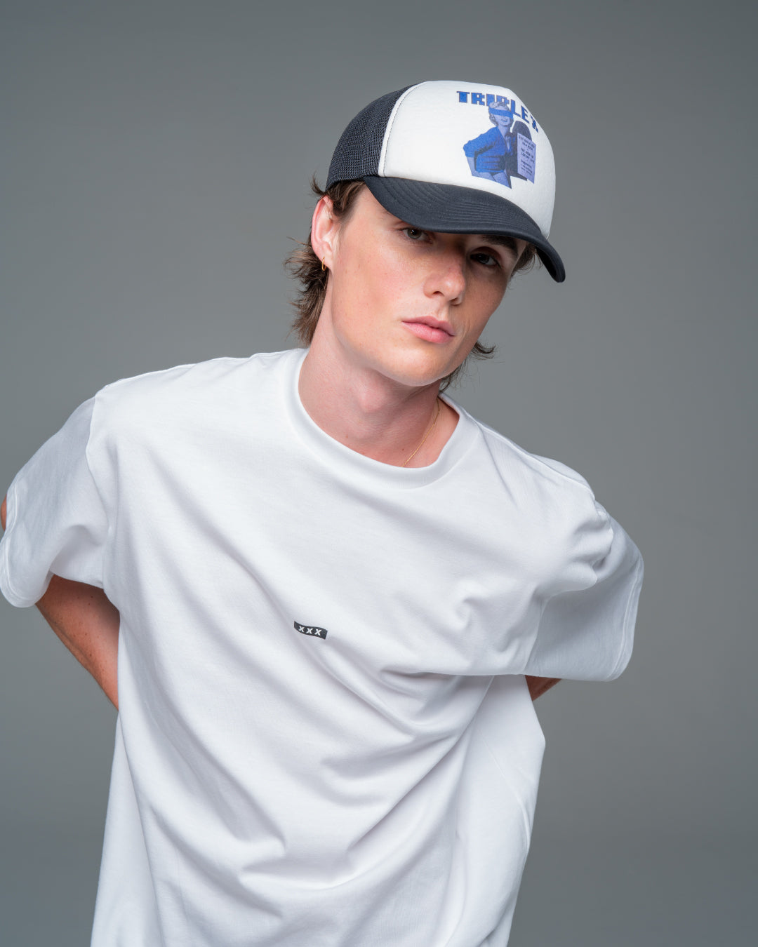 "TRIPLEX" Block Letter Logo Mesh Cap(CAP,HAT&BEANIES)