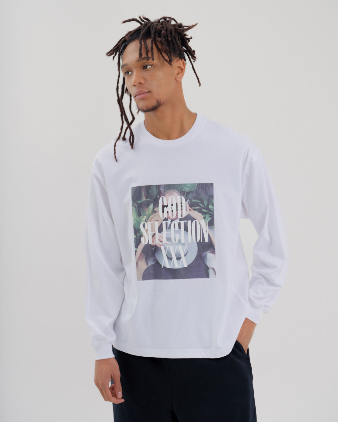 Mens Photo Graphic Long Sleeve Tee