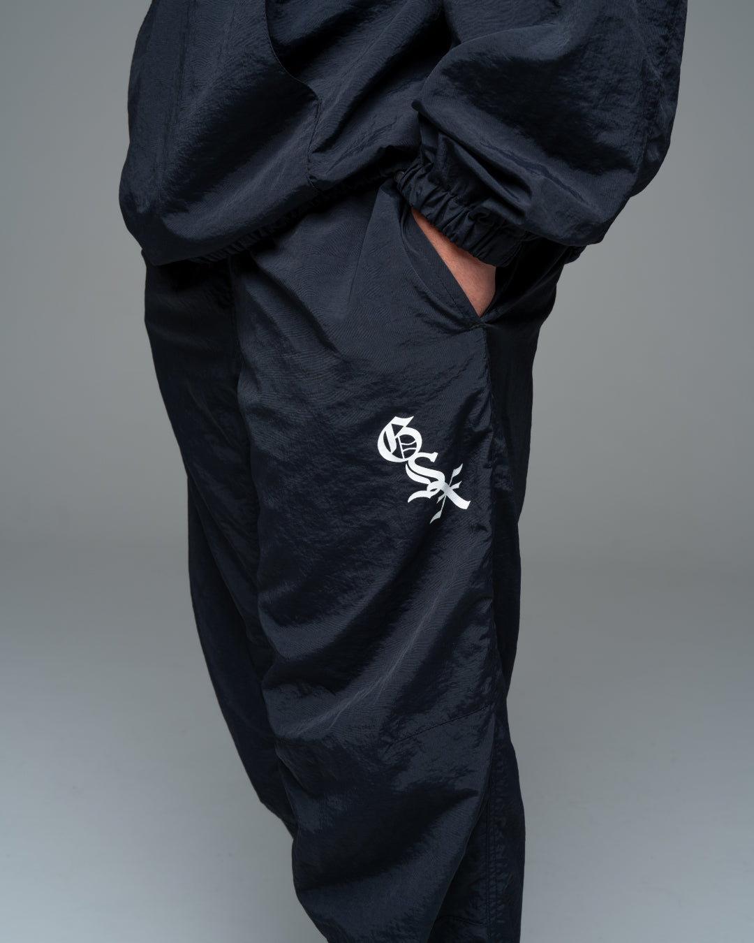 GSX Logo Nylon Track Pants – GOD SELECTION XXX