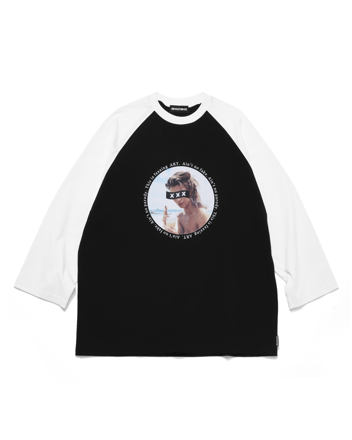 Box Logo "This is ART" Photo Graphic Raglan Sleeve Tee