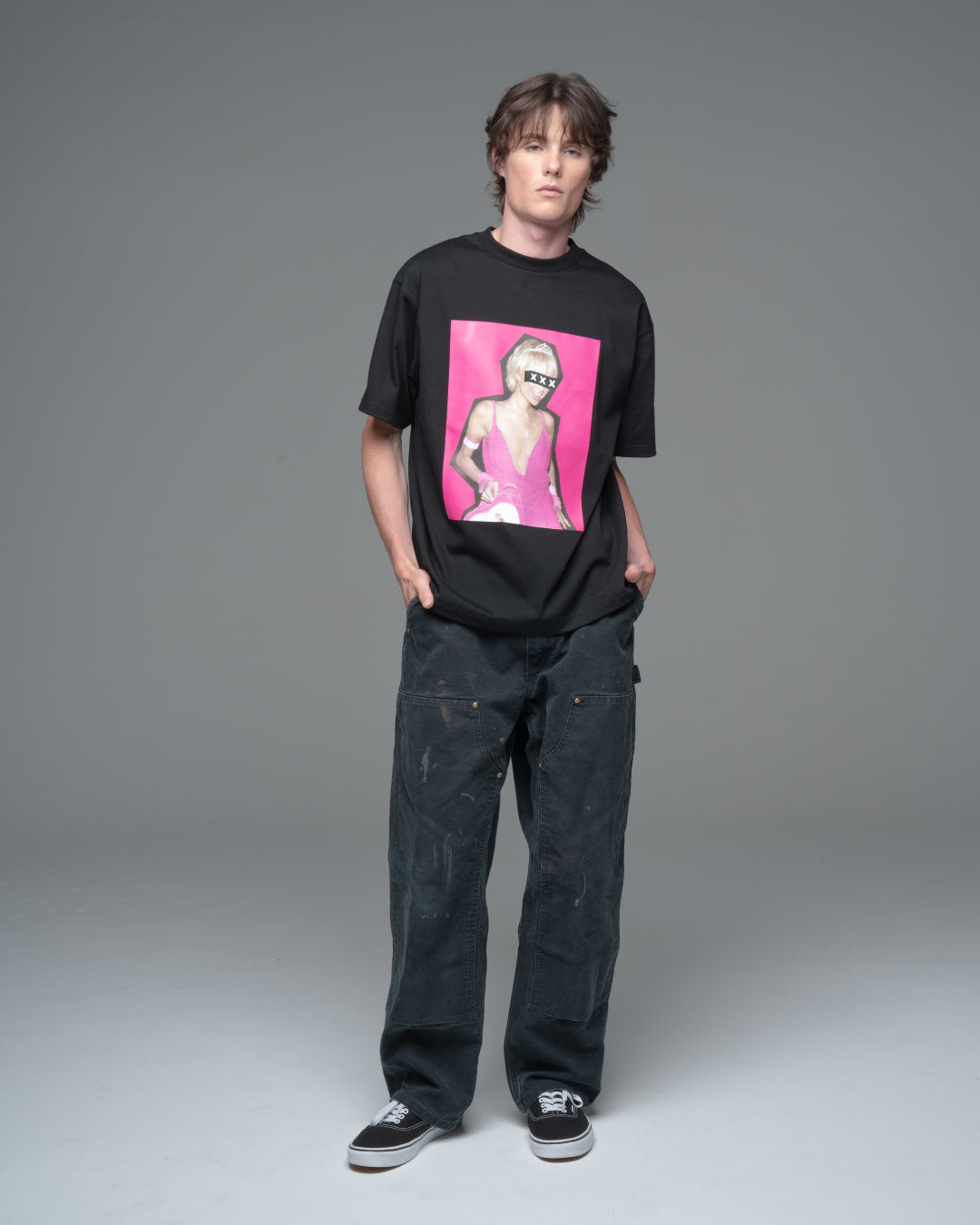 Box Logo Pink Party Photo Tee