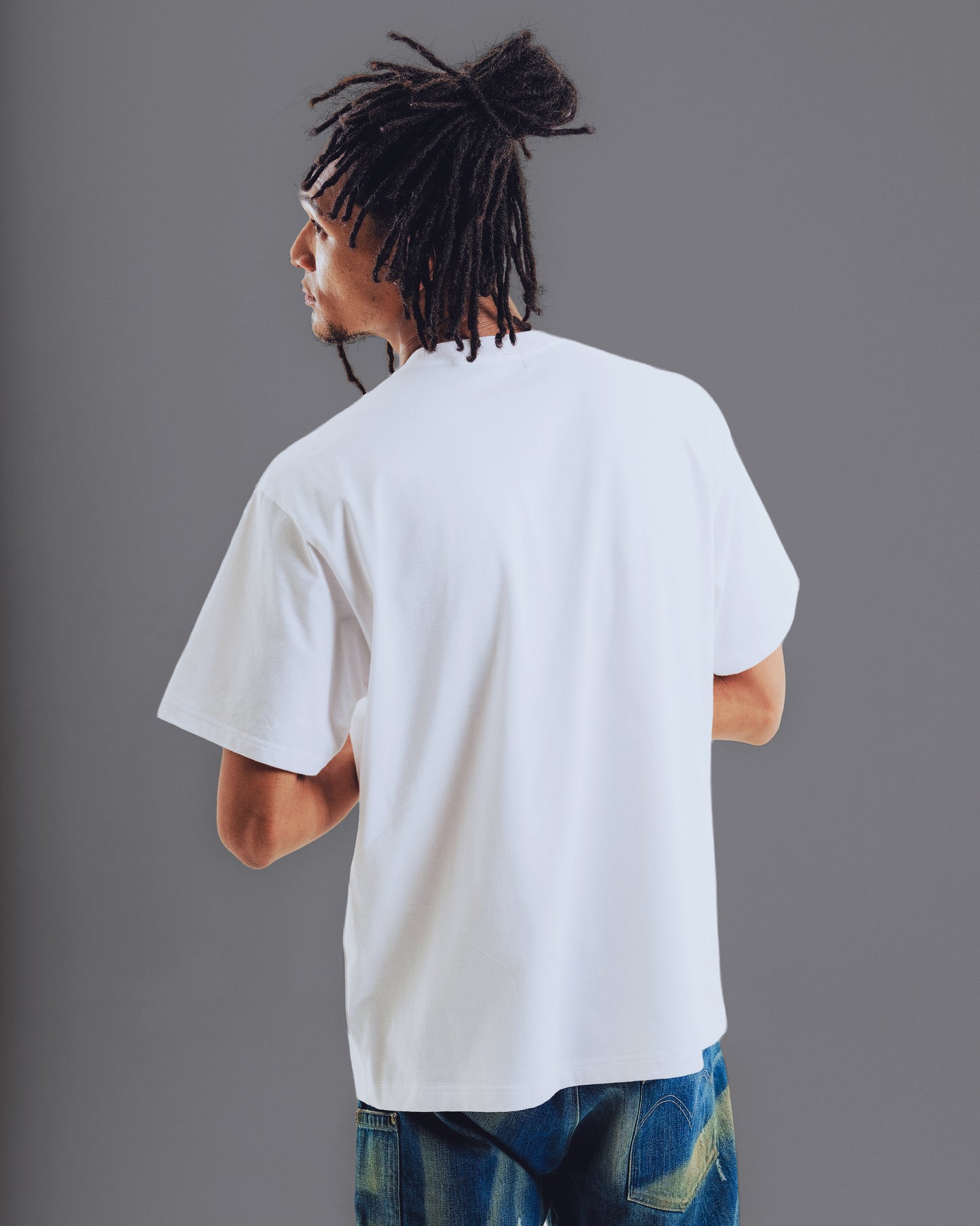"TRIPLEX" Block Letter Logo Photo Tee