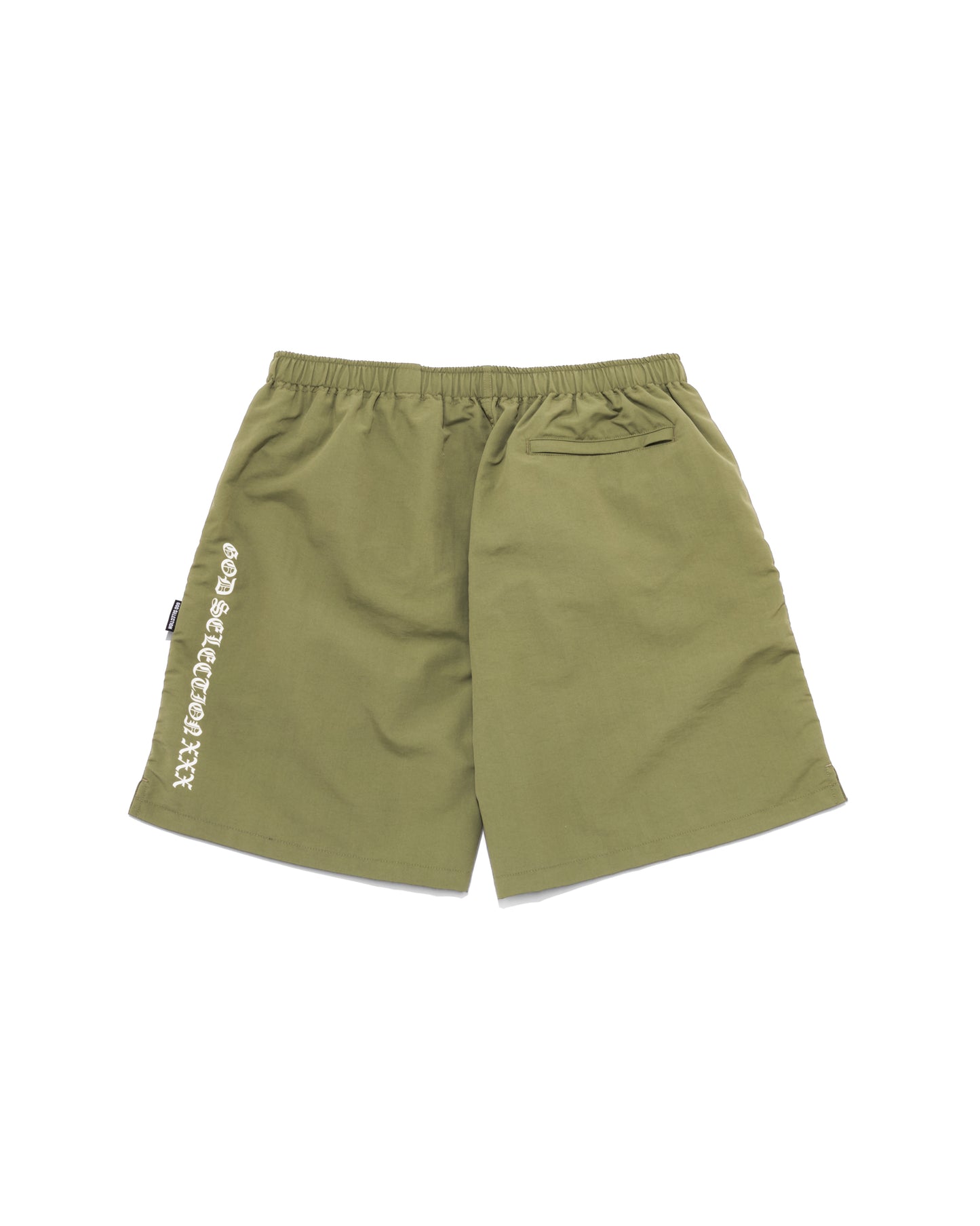 Back Gothic Logo Swim Shorts