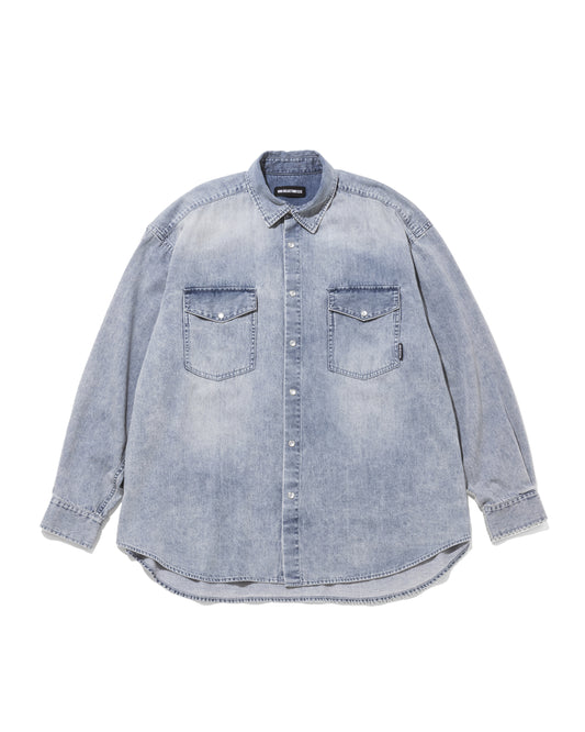 Vintage like Washed Denim Shirt