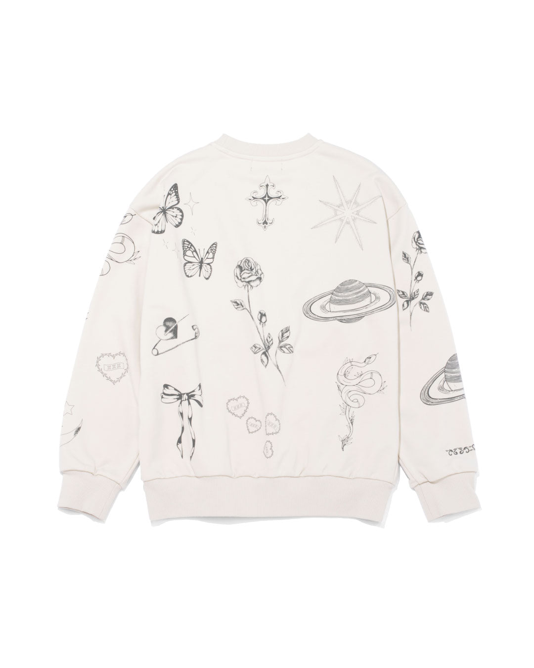 XXX Multi Tattoo Print Sweatshirt