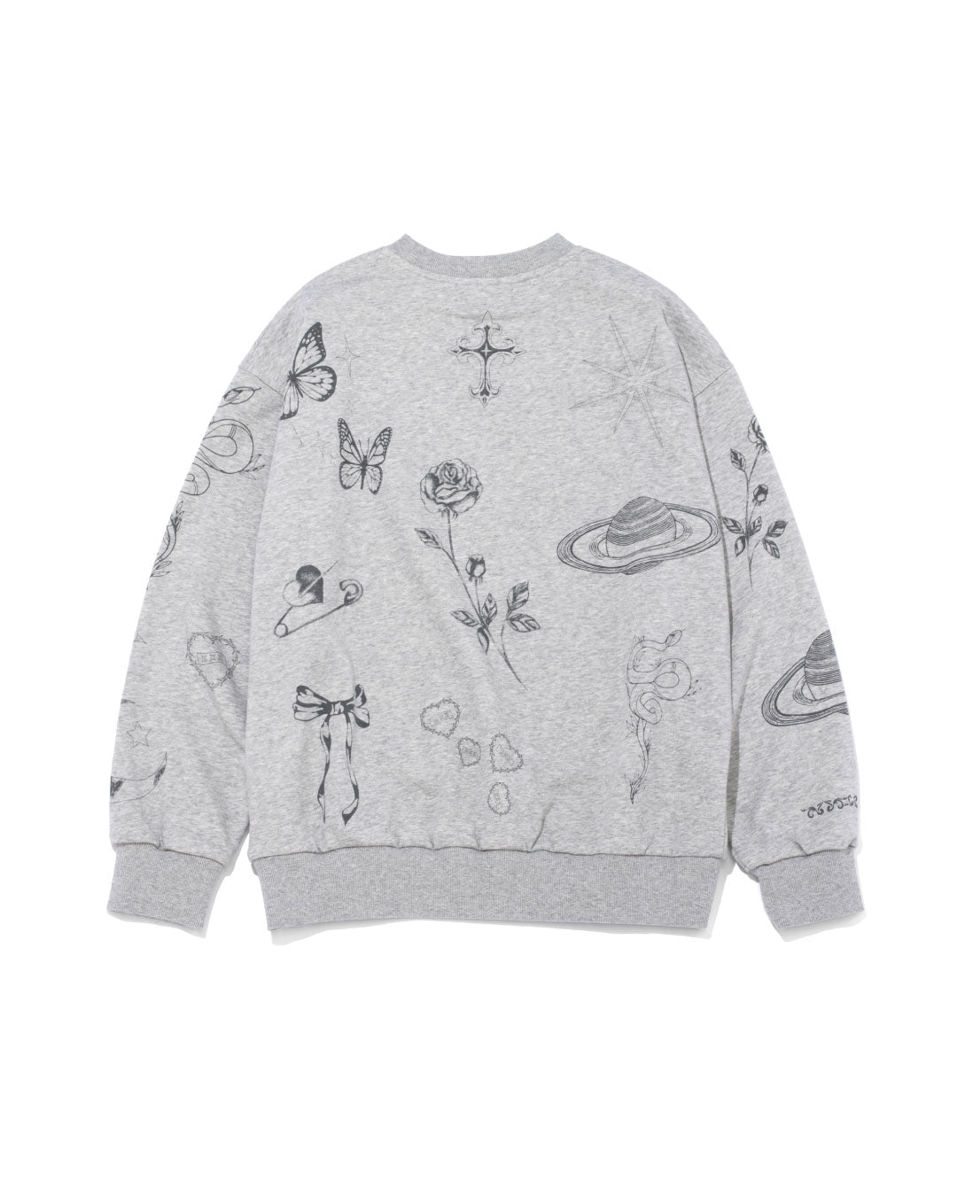 XXX Multi Tattoo Print Sweatshirt