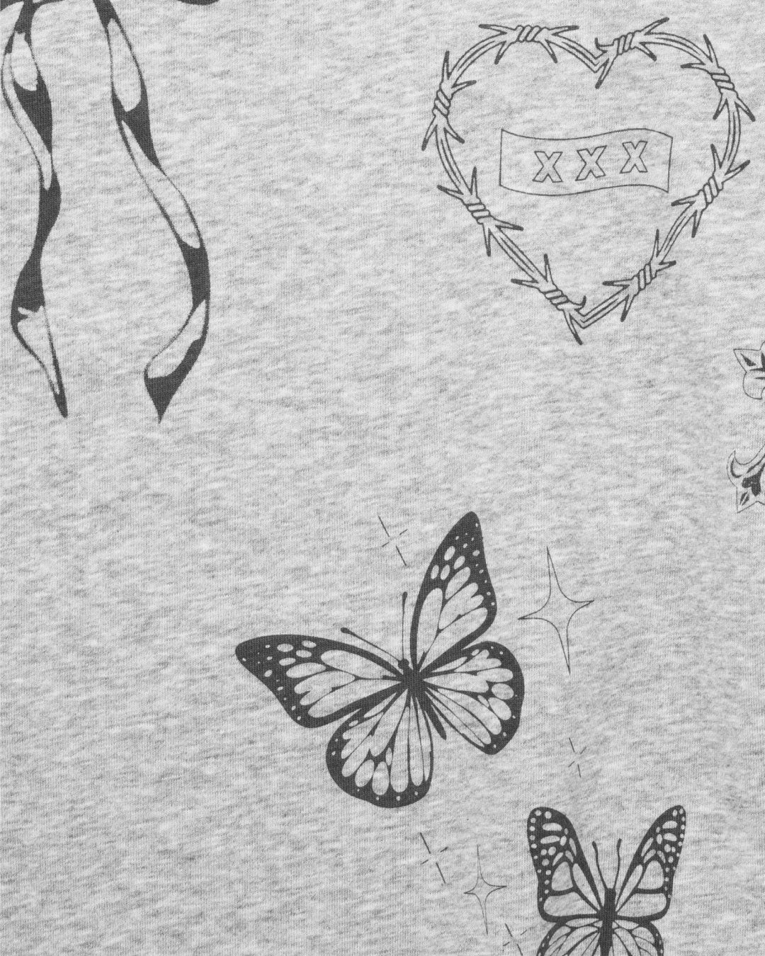 XXX Multi Tattoo Print Sweatshirt