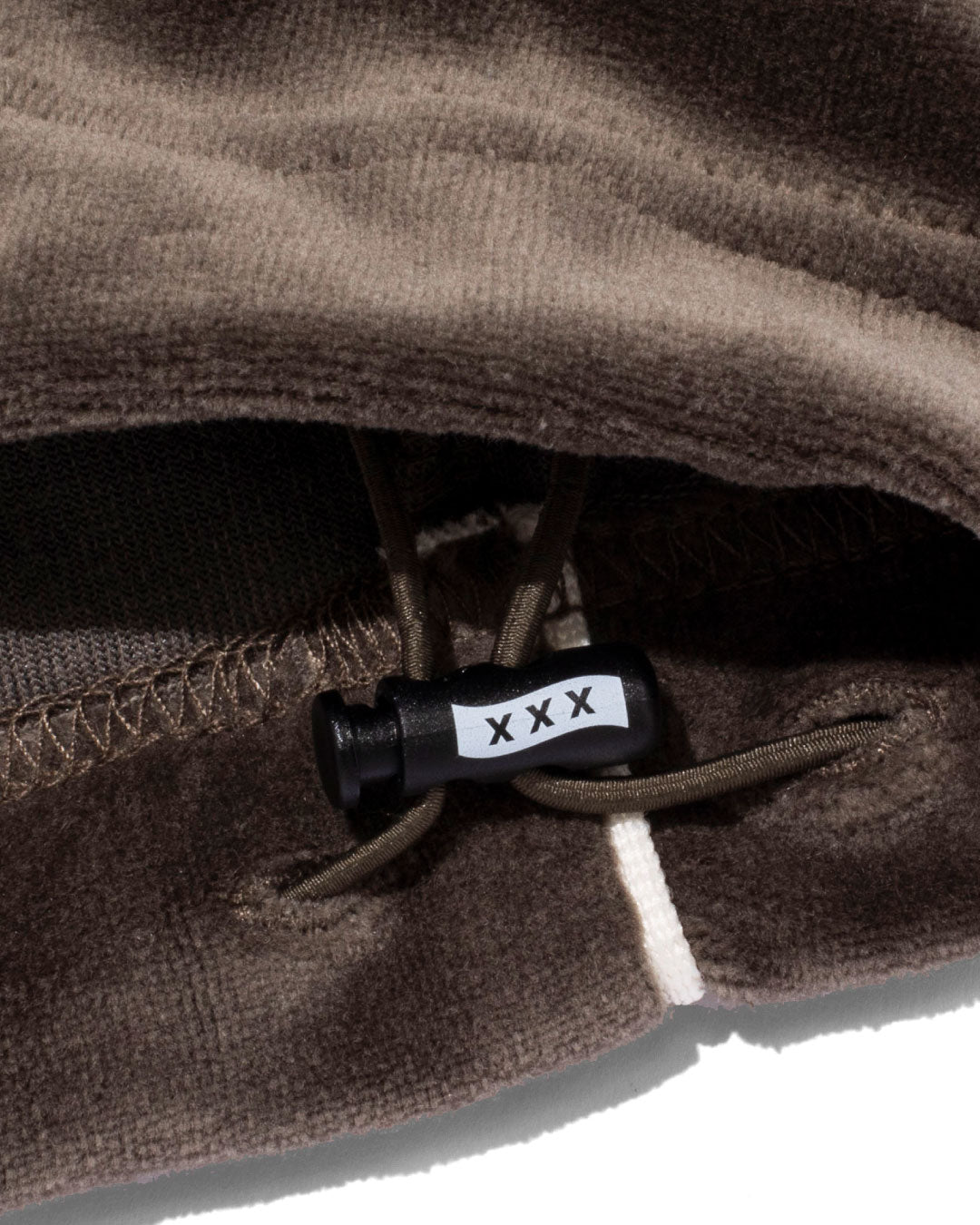 Script Logo Velour Wide-Leg Long Pants
