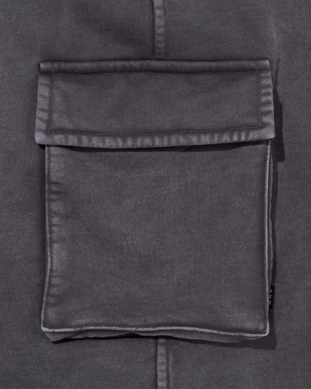 Rhinestone Logo Pigment Dyed Cargo Long Skirt