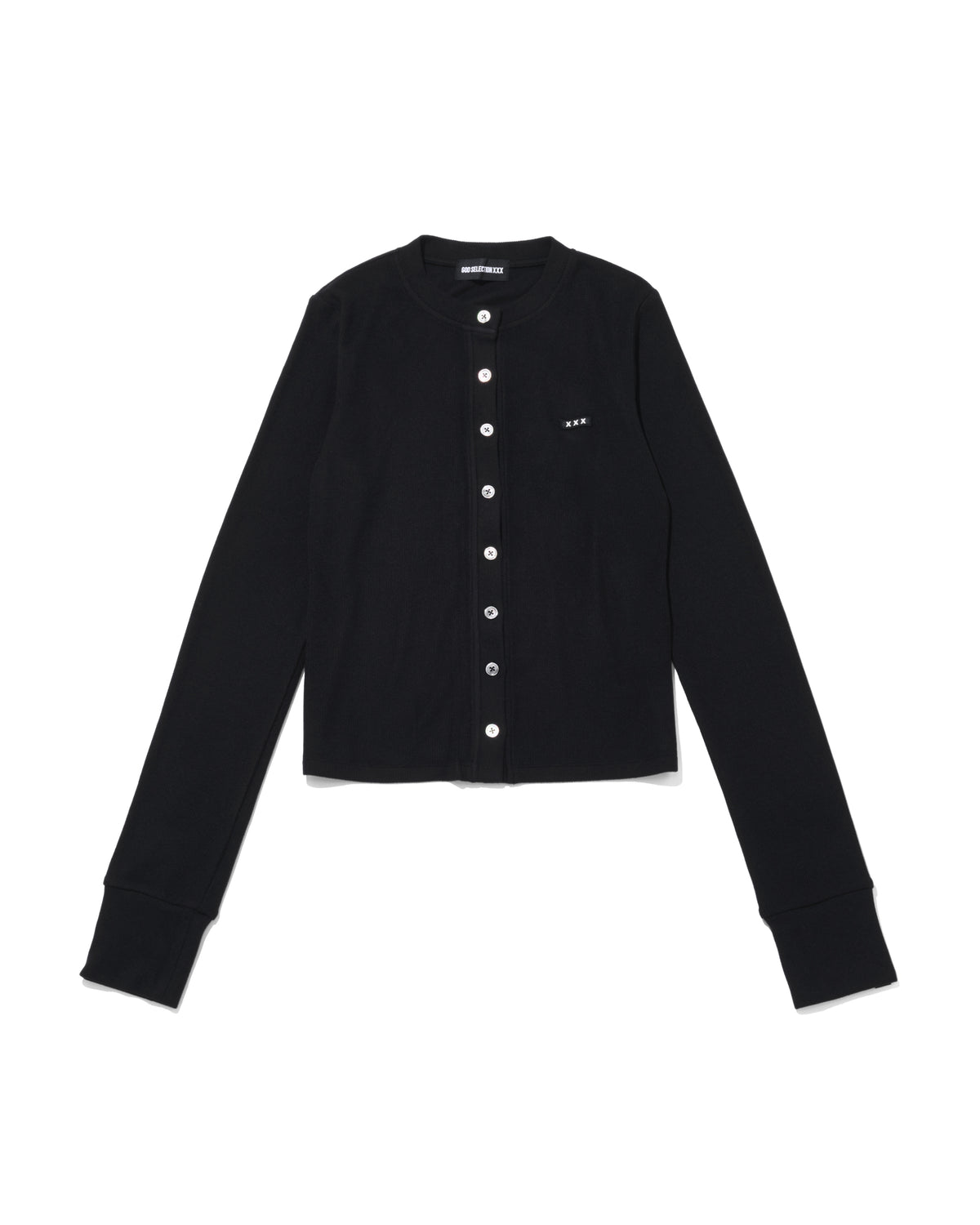 Mini Box Logo Ribbed Cardigan
