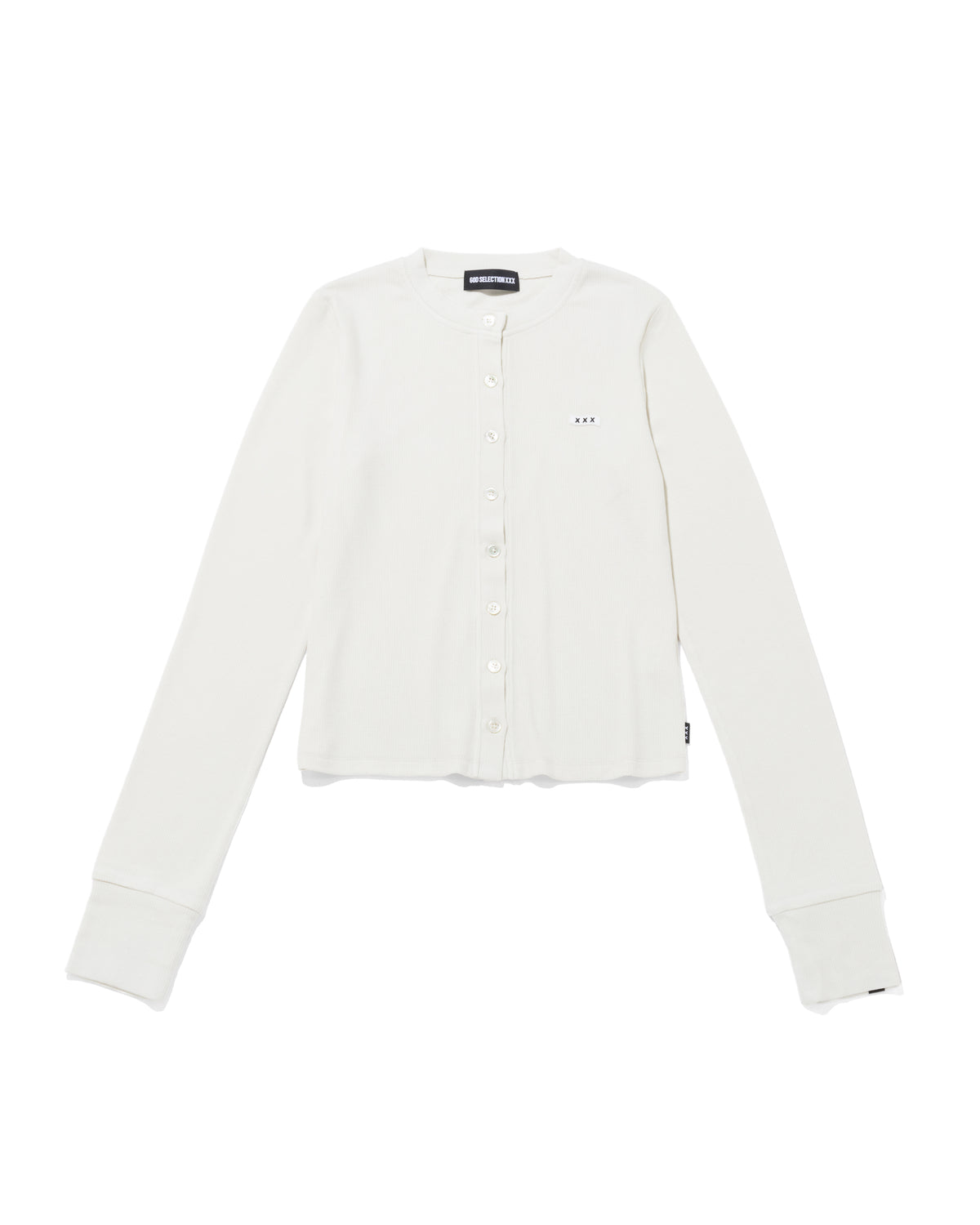 Mini Box Logo Ribbed Cardigan