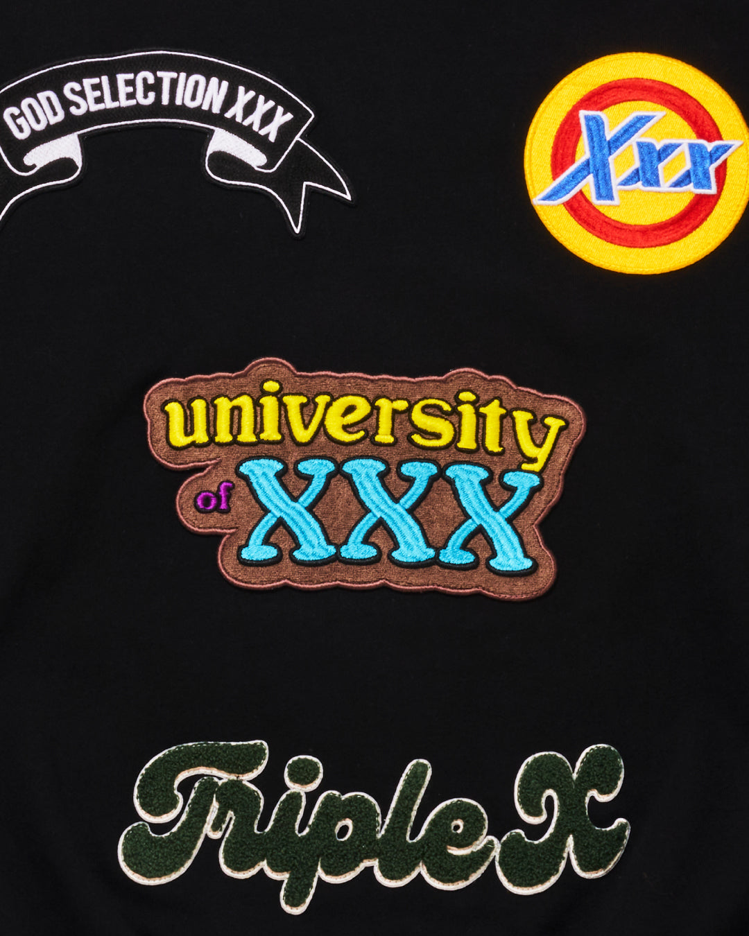 Multi-Logo Patch ZipUp HighNeck Jacket