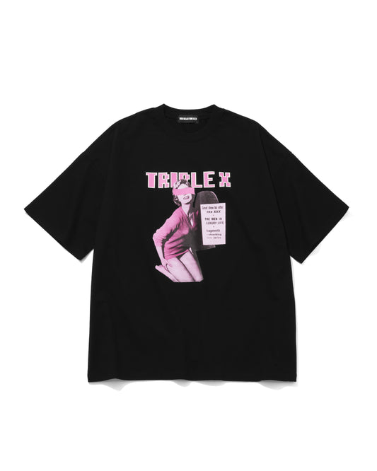 "TRIPLEX" Block Letter Logo Photo Big Tee