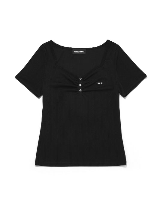 Mini Box Logo Eyelet Lace Tee