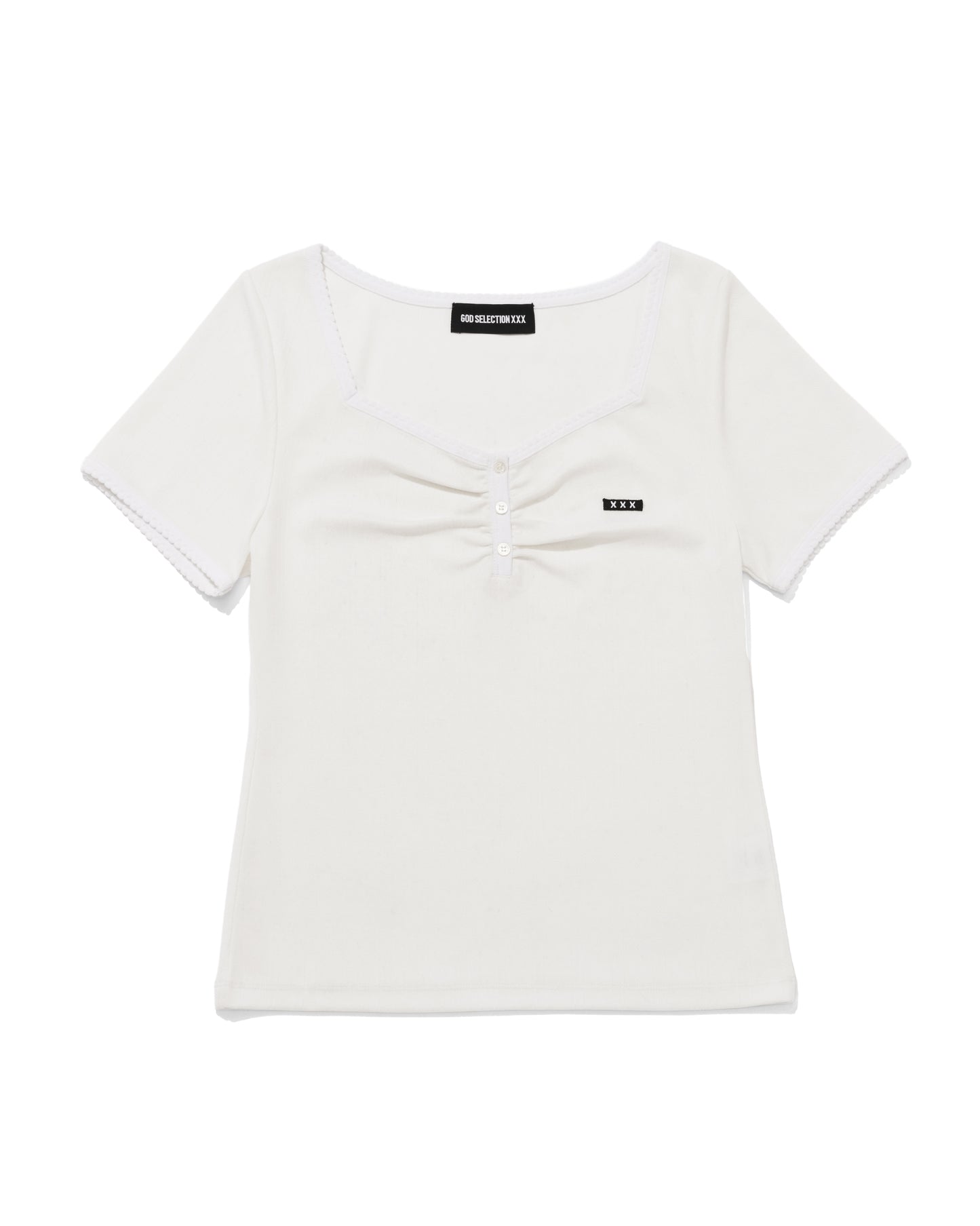 Mini Box Logo Eyelet Lace Tee