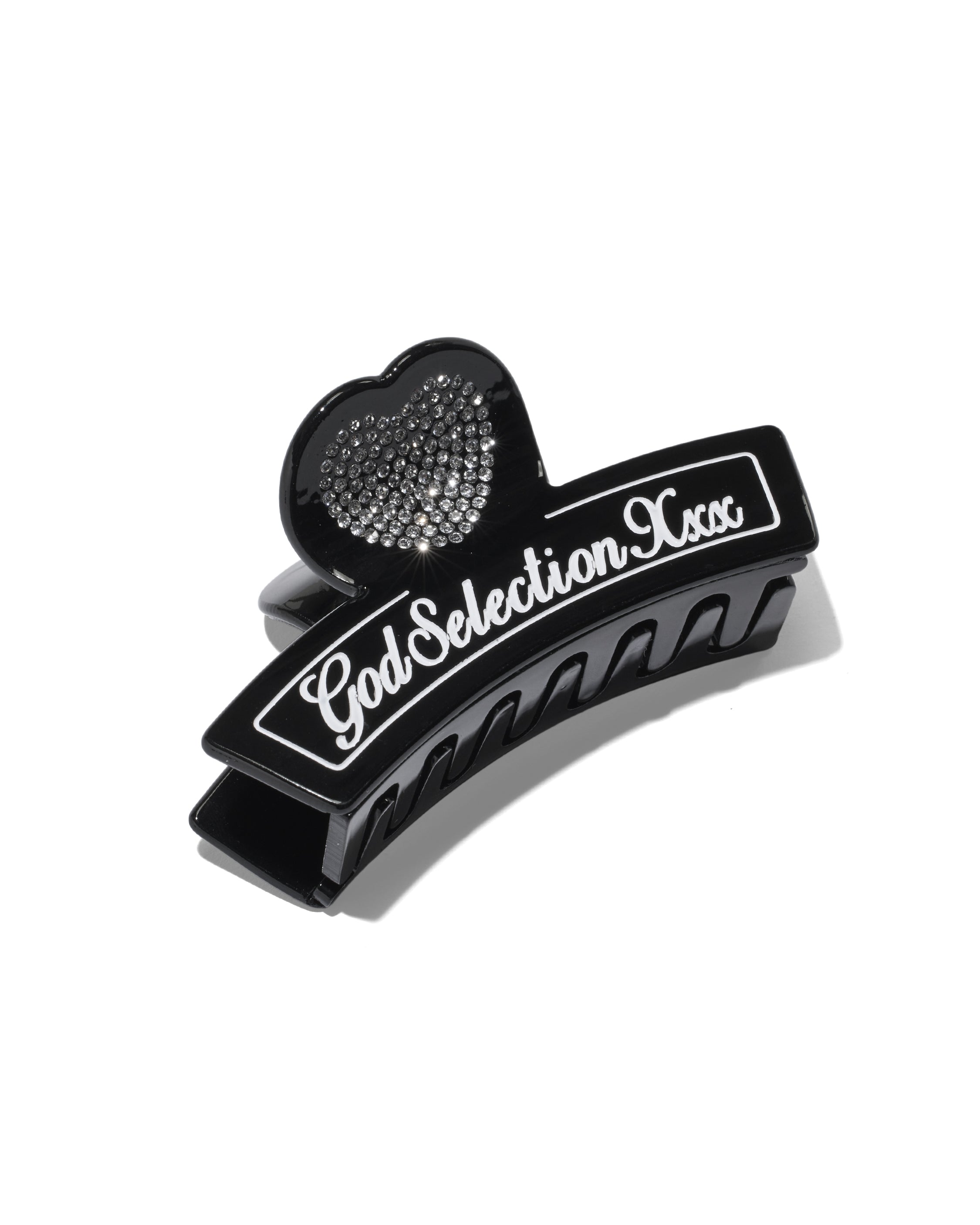Script Logo Heart Hair Clip – GOD SELECTION XXX