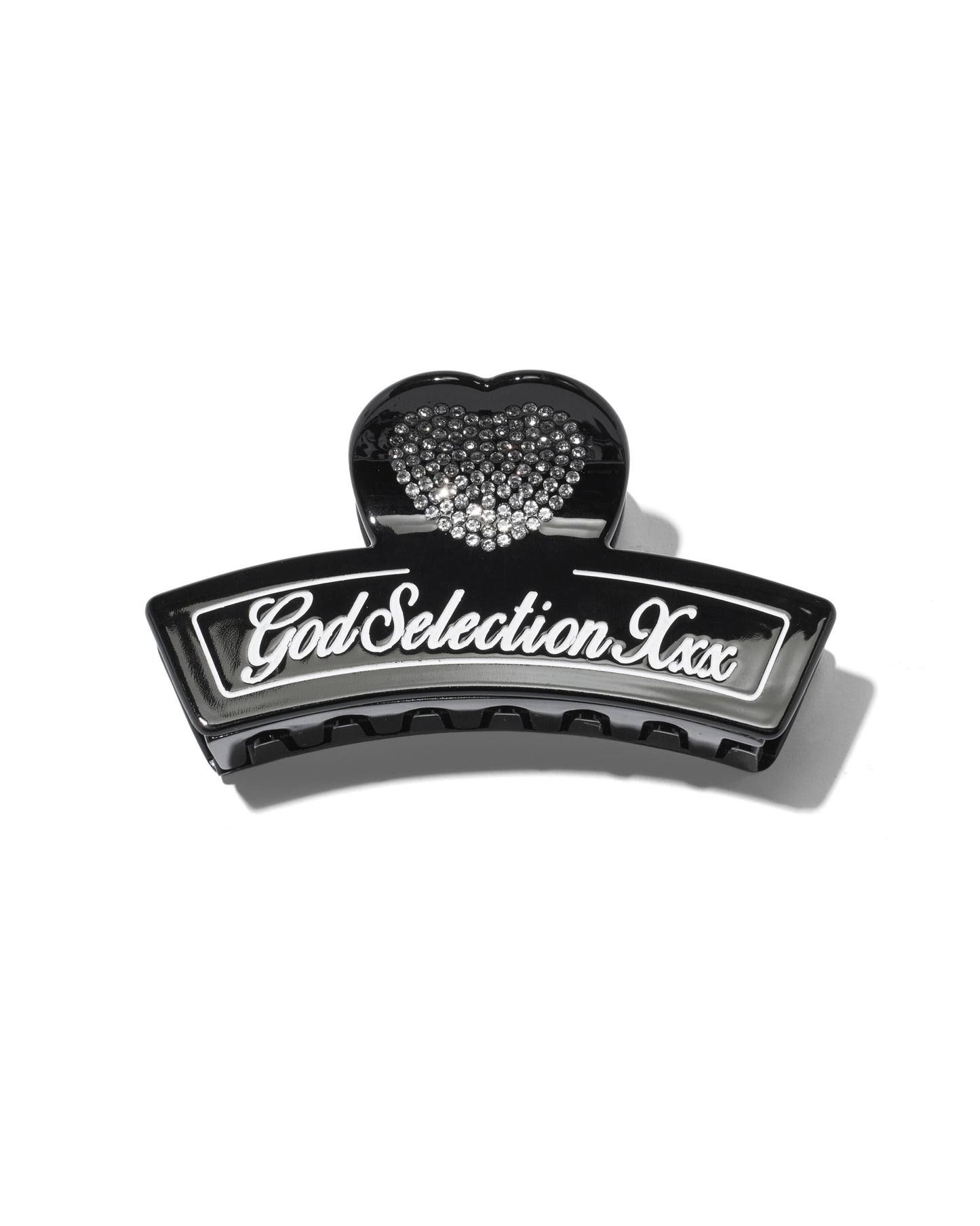 Script Logo Heart Hair Clip