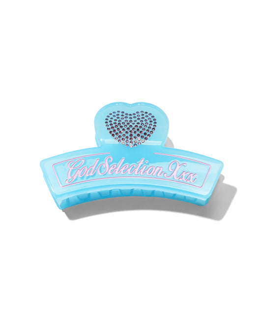 Script Logo Heart Hair Clip