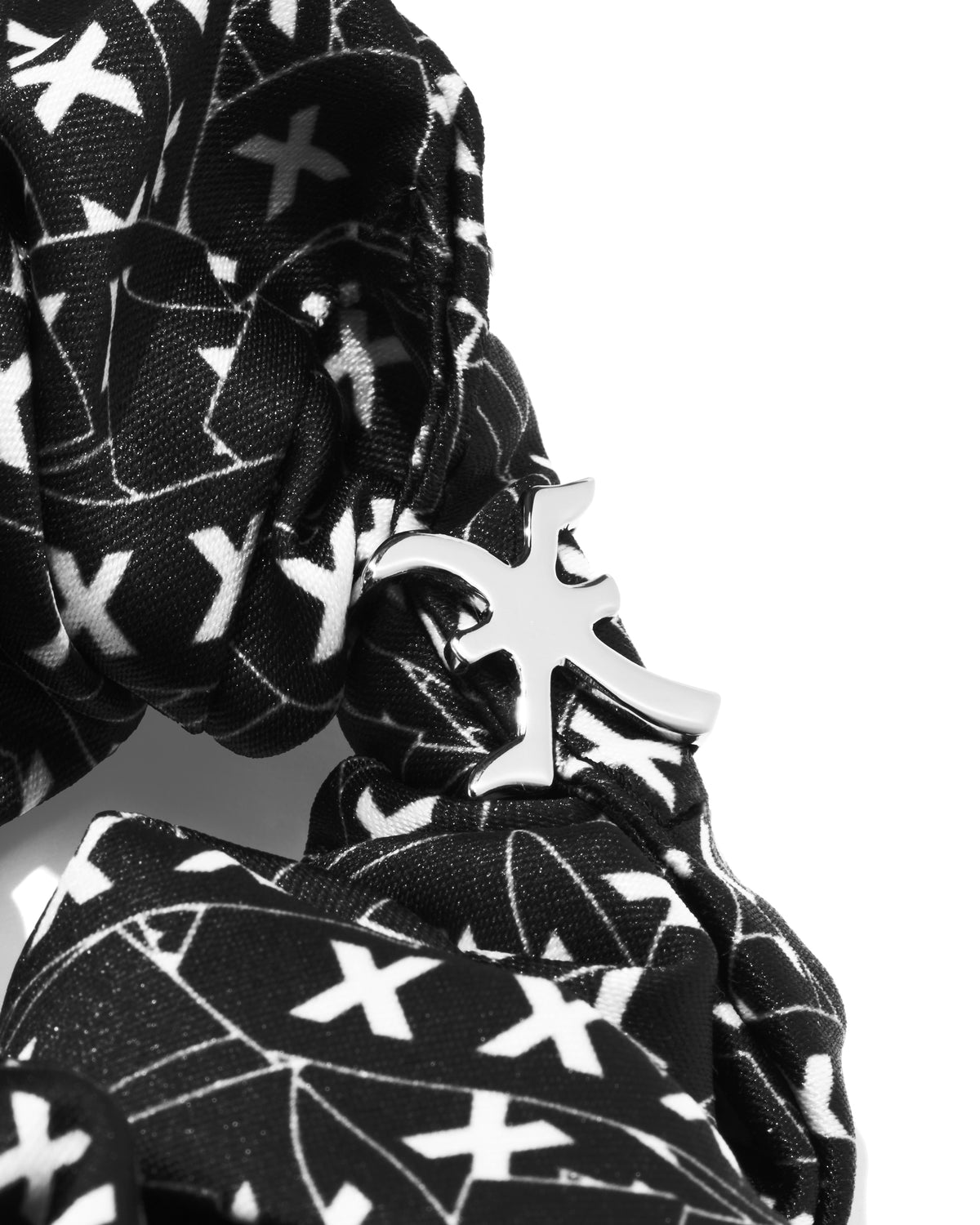 XXX Monogram Logo Scrunchie