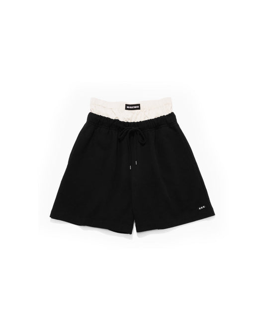 Mini Box Logo Layered Stripe Sweat Shortpants