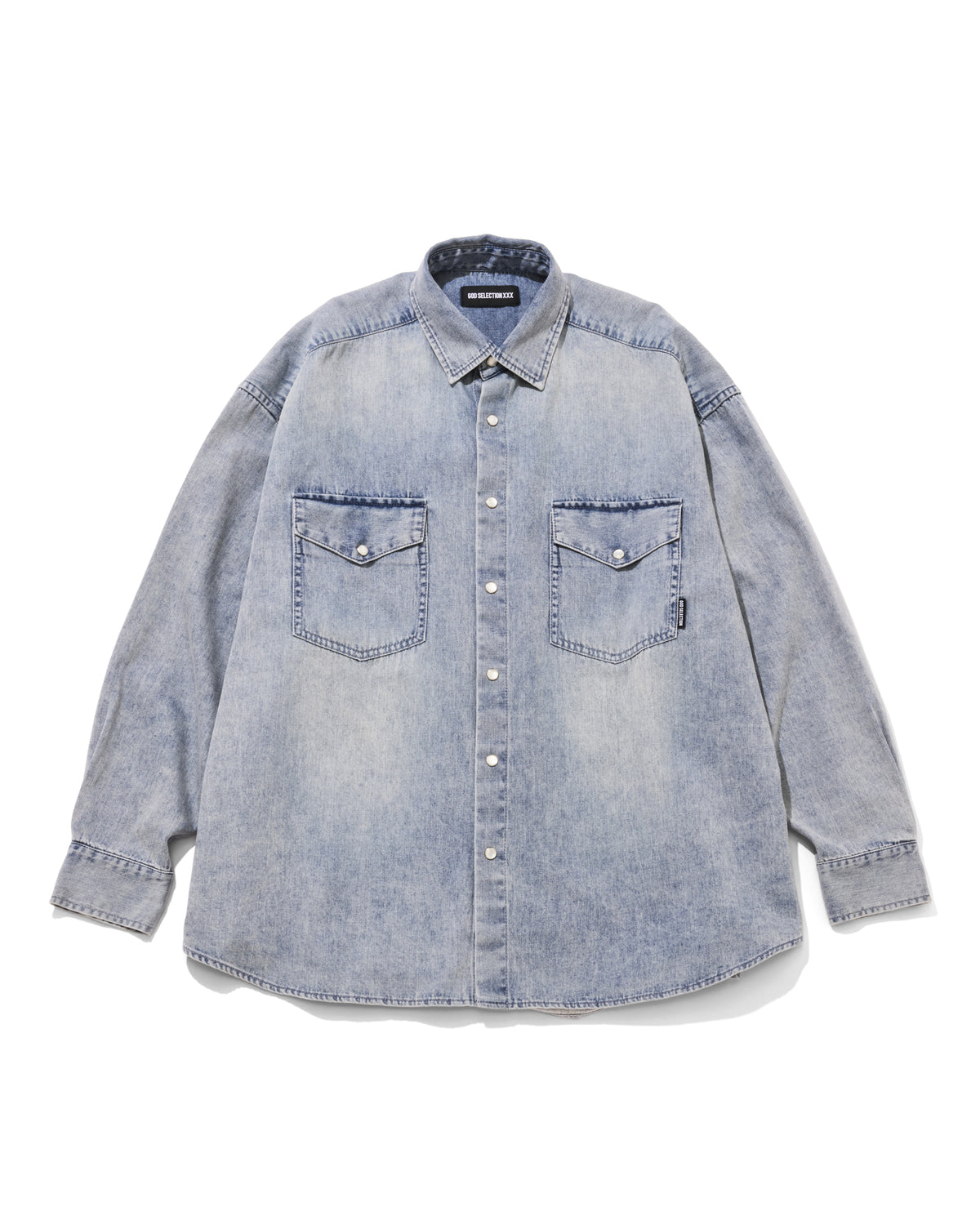 Vintage like Washed Denim Shirt