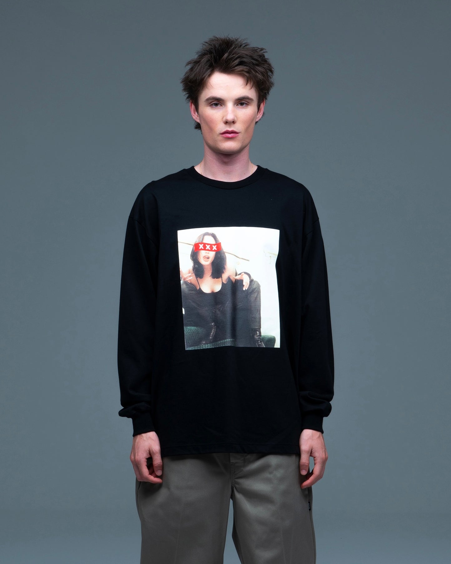 Womens Photo Graphic Long Sleeve Tee