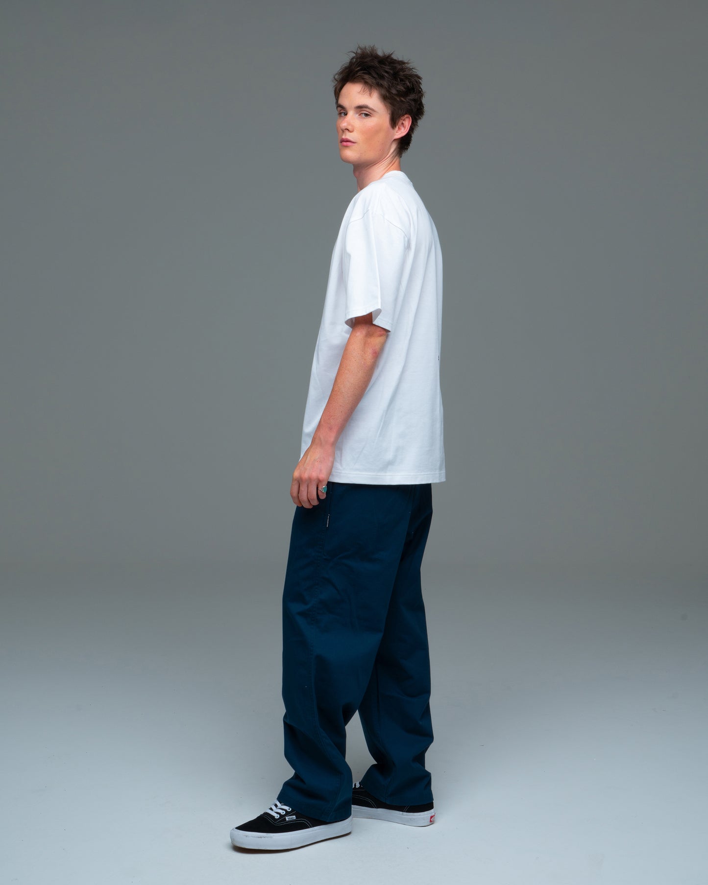 Back logo Cotton Easy Pants