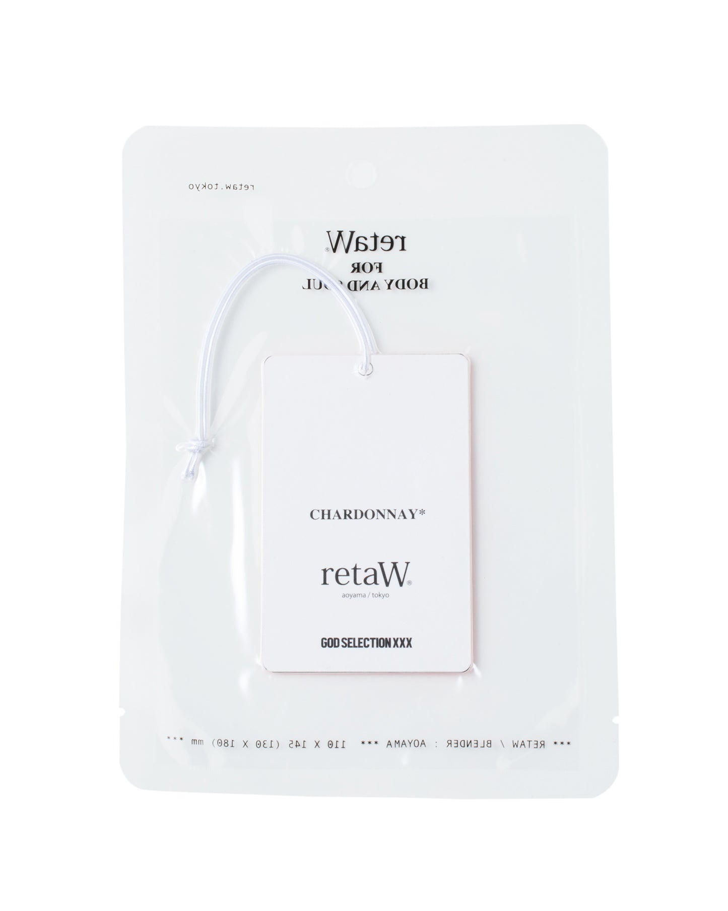 retaW × GOD SELECTION XXX FRAGRANCE CAR TAG