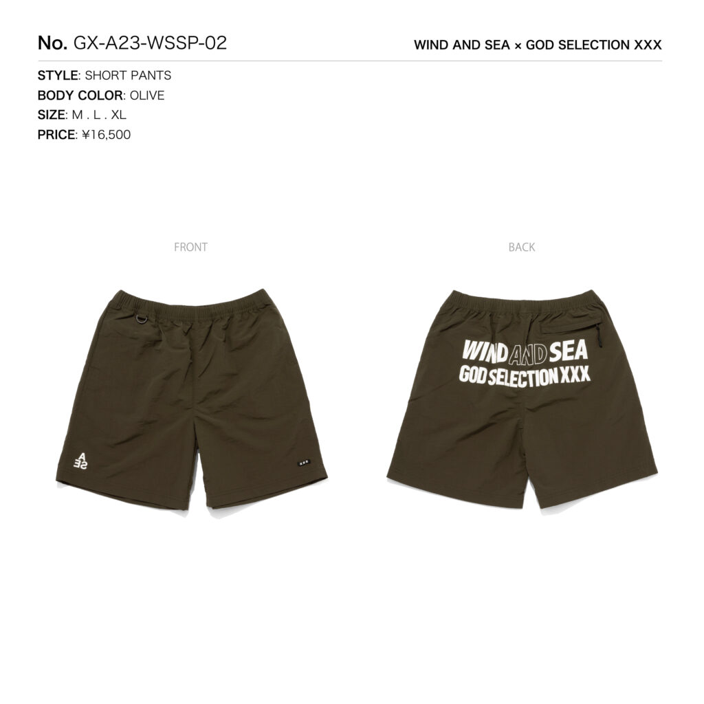 2枚で送料無料 WIND AND SEA × GOD SELECTION XXX SHORTS - ecotours